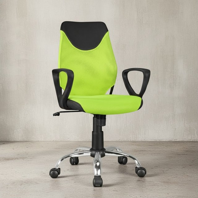 KADIMA DESIGN Jugenddrehstuhl DAVOS aus Nylon und Stoff, ergonomisch und höhenverstellbar, B/T/H: 55 x 60 x 101 cm - Bild 1