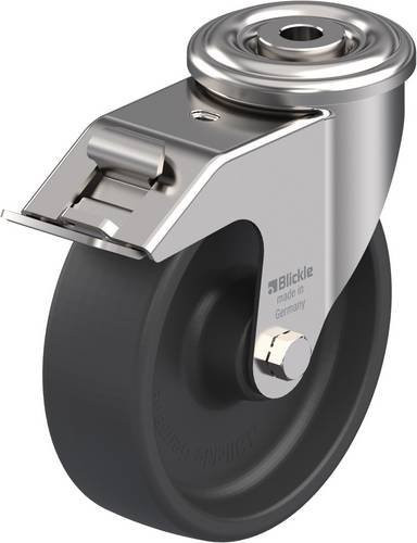 Blickle LIXR-POHI 125G-FI Lenkrolle mit Feststeller in Silber, Rad-Durchmesser: 12,5 cm, Tragfähigkeit: 150 kg - Bild 1