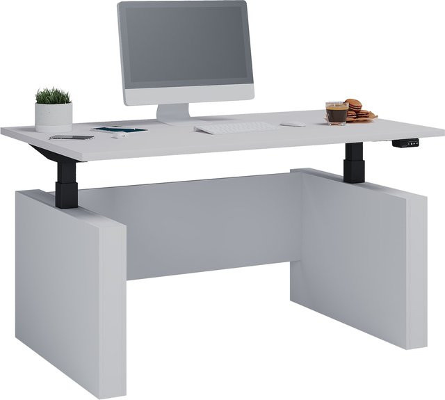 Elektrisch höhenverstellbarer Schreibtisch Salia von VCM, stufenlos von 71 bis 120 cm, B/T: 140 x 80 cm - Bild 1