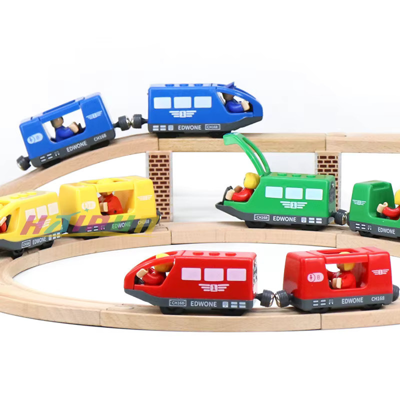 hairun Magnetischer elektrischer Zug mit kleiner Puppe, Spielzeugeisenbahn - Bild 3