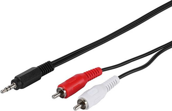 Vivanco Cinch Verbindung Klinke auf 3,5 mm Jack, 5 m, Multicolour - Bild 1