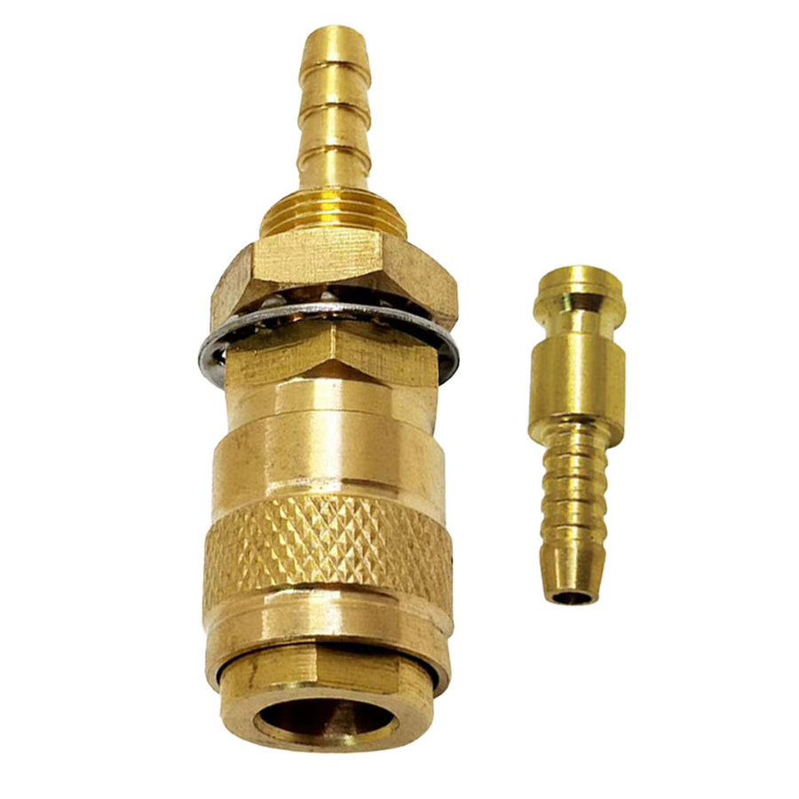 VIBRATITE Schnellanschluss-Fitting Set für WIG-Schweißen, Wasser- und Gasadapter in Rot, Gelb und Blau - Bild 3