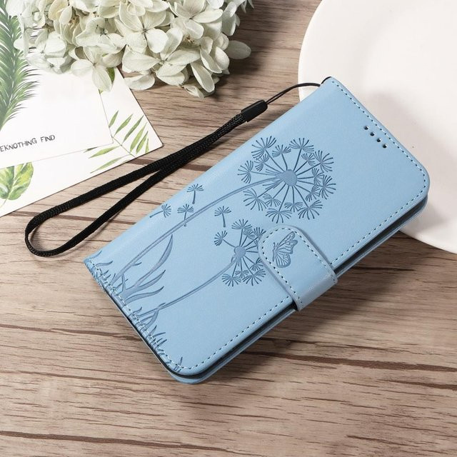 Leder Hülle für Samsung Galaxy S25 S24 S23 S22 S21 S20 Ultra FE Plus S10 S9 S8 Plus Flip Wallet Magnetischer Kartenständer Buchhülle in Blau - Bild 1