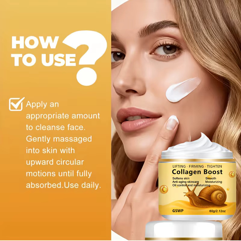 GSWP Schneckenschleim Feuchtigkeitscreme mit Kollagen und Retinol, 60g/120g - Bild 4