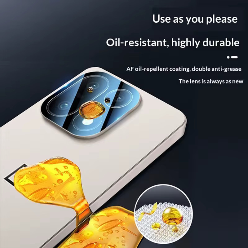 OnePlus 15 Kameraobjektivschutz aus Glas mit Vollkleber und Installationshilfe, Transparent/Schwarz - Bild 6