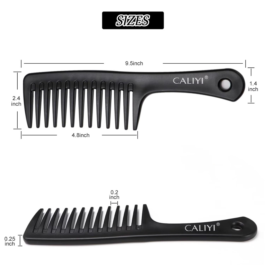 CALIYI Zahnkamm für lockiges Haar, Unisex - Bild 2