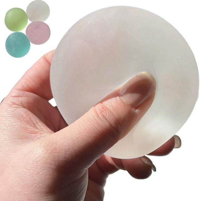 BC Pet Supplies Zuckerball-Squishy, halbtransparent, weiß - Bild 1