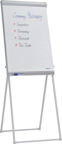 Franken Flipchart PRO Deluxe Standard FC84, hellgrau, B: 67 cm, H: 95 cm, magnethaftend und höhenverstellbar - Bild 1