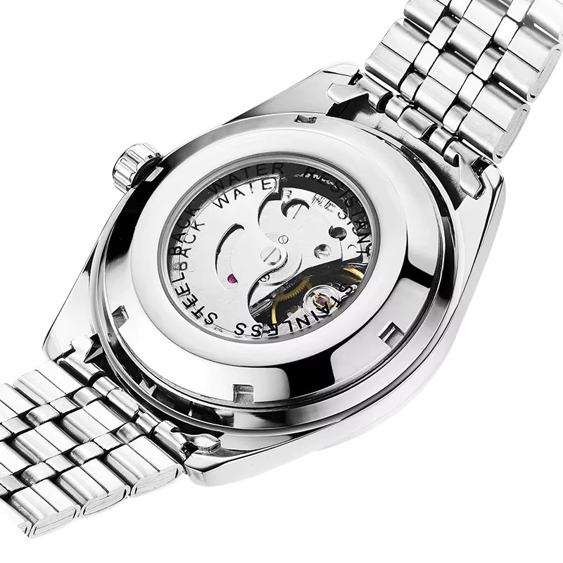 BINBOND Armbanduhr Edelstahl, Automatik, Diamant, Herren - Bild 3