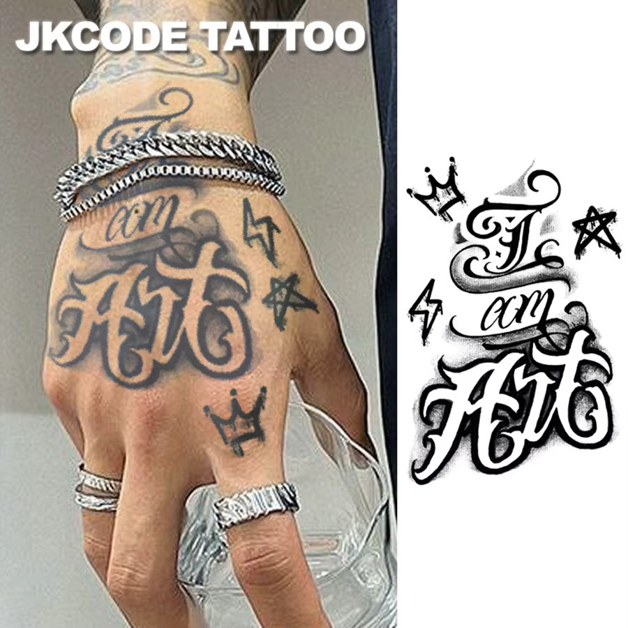 JKCODE TATTOO Kräutertattoo Street-Graffiti-Muster, Herren - Bild 3