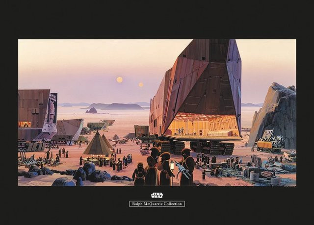 Komar Star Wars Wandbild Market Paper Poster Multicolor B: 70 cm, H: 50 cm - Bild 1