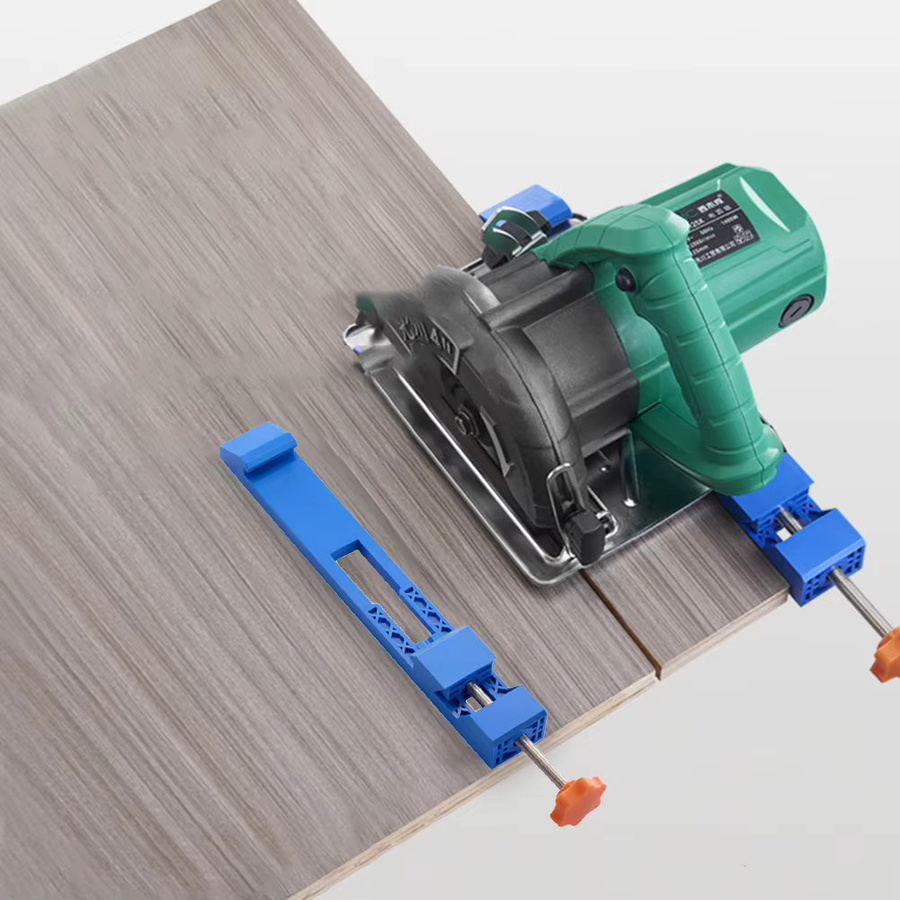 DAZZLEEX Einstellbare Schneidemaschinen Basis Guide für Kreissägen und Fräsen in Blau - Bild 4