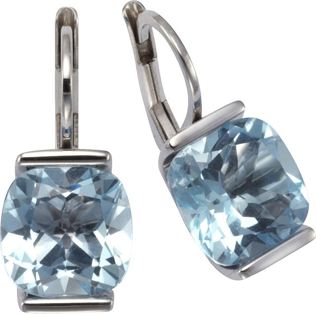 Zeeme Gemstones Ohrringe, 925 Silber, Blautopas, Damen - Bild 1