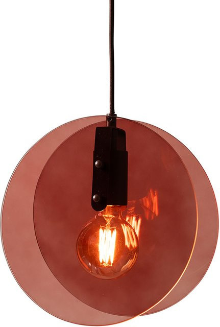 it´s about RoMi Toledo Pendelleuchte in Braun mit Bernsteinton und Glas für Retro-Design an Esstischen, Kücheninseln oder in Wohnbereichen - Bild 1