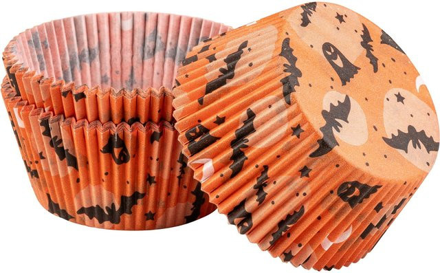 Zenker Happy Halloween Backpapier-Förmchen, Orange, 50 Stück - Bild 1