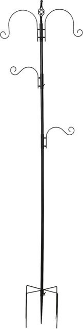 PawHut Vogelfutterstation aus Stahl in Schwarz, B/H/L: 54,5 x 208 x 54,5 cm - Bild 1