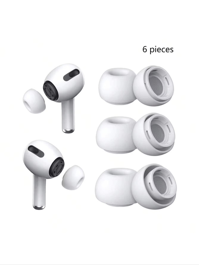 Apple AirPods Pro Silikon-Ohrstöpsel in Weiß für In-Ear-Nutzung - Bild 1
