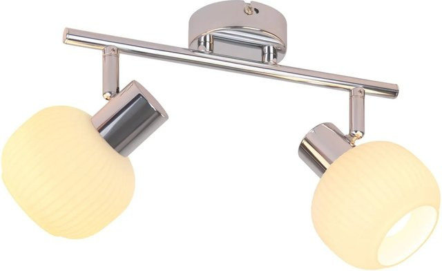 NETTLIFE Deckenstrahler aus Metall und Glas in Weiß, verstellbar und modern - Bild 1