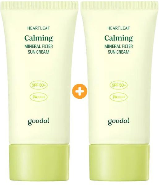 Goodal Houttuynia Cordata Mineral-Sonnencreme LSF 50+, 2 x 50 ml, Empfindliche Haut - Bild 1