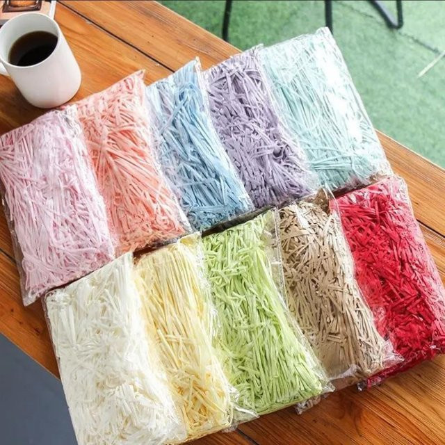 Mehrfarbiges Crinkle-Papier als geschredderte Konfetti-Füllung für DIY-Geschenkboxen, Party, Hochzeit und Weihnachtsdekoration, 50 g - Bild 1
