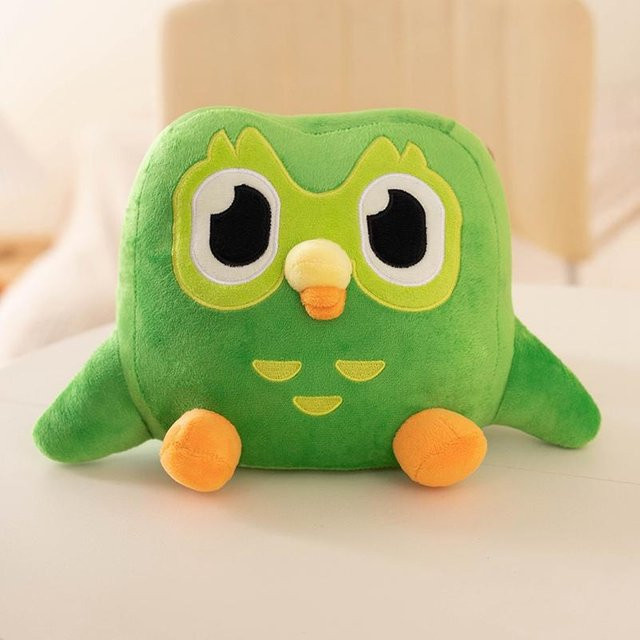 Kidsly Duolingo Grüne Eule, Plüschtier, Grün, 30cm - Bild 1