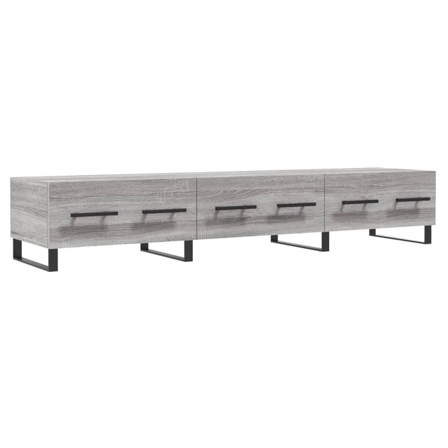 vidaXL TV-Schrank Grau Sonoma aus Holzwerkstoff und Eisen B/T/H: 150 x 36 x 30 cm - Bild 2