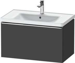 Duravit Waschtischunterschrank D-Neo, grau, wandhängend, B: 78,4 cm, T: 45,2 cm, H: 44,0 cm - Bild 1