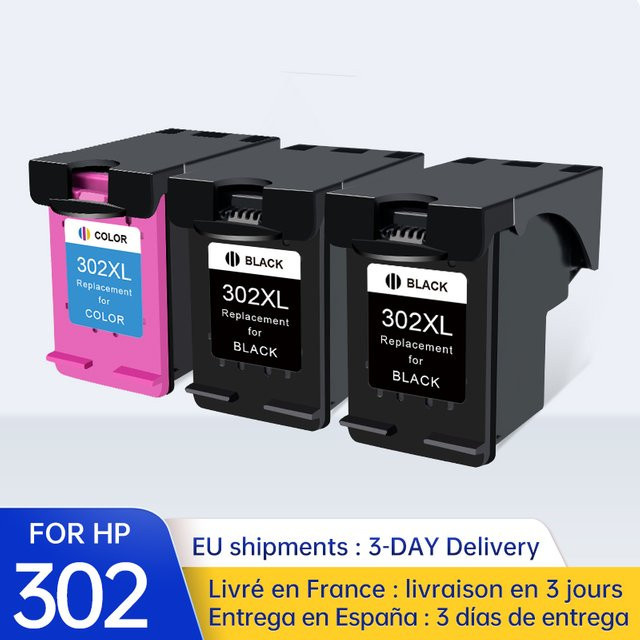Royek 302XL Tintenpatronen Ersatz für HP 302 XL Patronen kompatibel mit DeskJet 1110, 1112, 2130 und Officejet 3630, 4250 - Bild 1