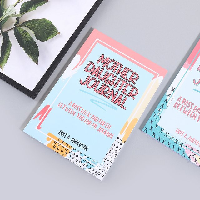 Mutter- und Sohn-Austausch-Tagebuch Set als bedeutungsvolles Geschenk, Softcover Notizbuch mit linierten Seiten, Mehrfarbig - Bild 1
