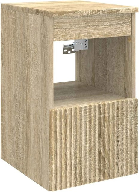 vidaXL Badezimmerschrank Sonoma-Eiche, Wandmontage, Braun, B/T/H: 30 x 35 x 50 cm - Bild 1