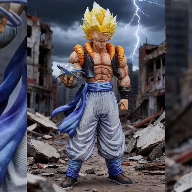 Bandai Dragon Ball Gogeta Super Saiyajin Anime Figur aus PVC, Höhe: 31 cm - Bild 1