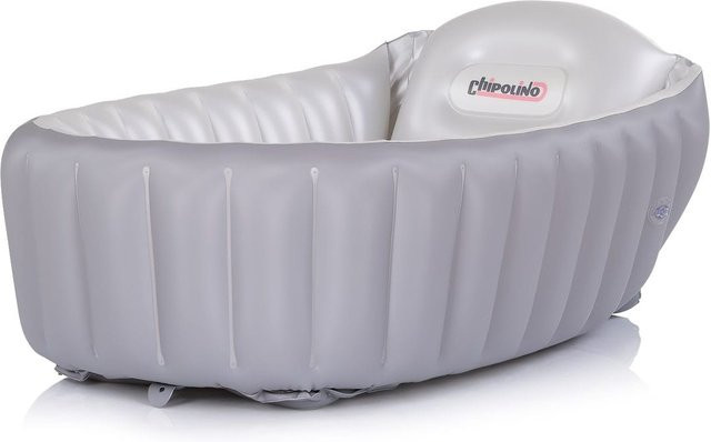 Chipolino Babybadewanne Baby Cloud aufblasbar mit Seitenpolstern in Grau - Bild 1