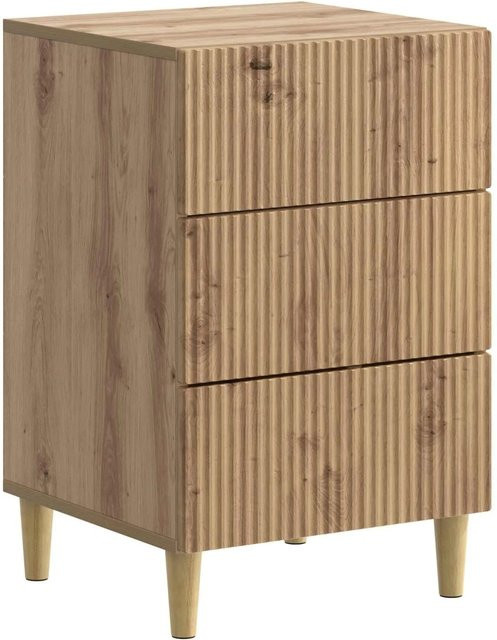 vidaXL Nachttisch Artisan-Eiche in Braun aus Holzwerkstoff, B/T/H: 43 x 41 x 66,5 cm - Bild 1