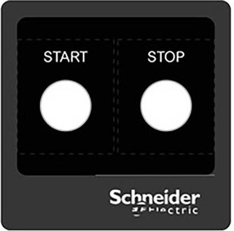 Schneider Electric ZBYLEG101001 Einlegeschild in Schwarz - Bild 1