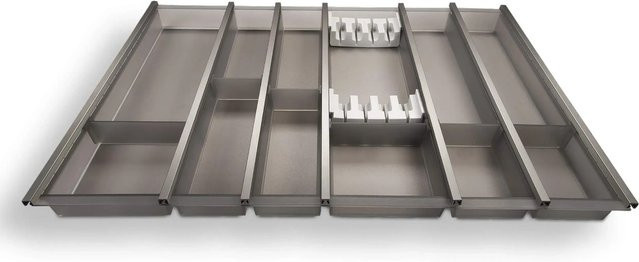 SOTECH Cuisio Besteckeinsatz mit Messerblock, Graphitgrau, Breite: 80 cm, Höhe: 5,5 cm - Bild 1