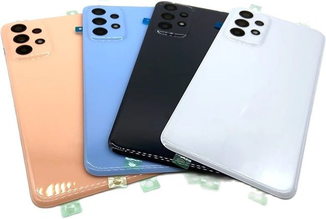 Samsung Galaxy A23 4G 5G A235 A236 Ersatzgehäuse mit Kameraobjektiv in Blau und Multicolour - Bild 1