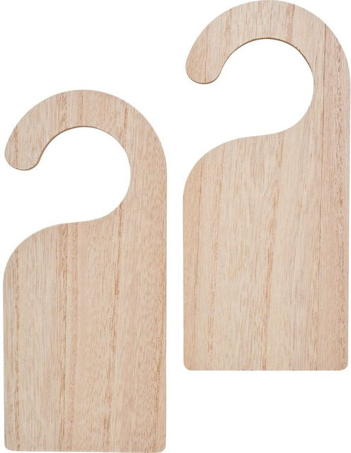 VBS Türhänger aus Holz in Beige, 2 Stück - Bild 1