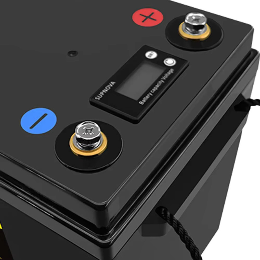 LiitoKala LiFePO4 Batterie 12,8V 200Ah mit LCD Spannungsanzeige in Schwarz - Bild 4