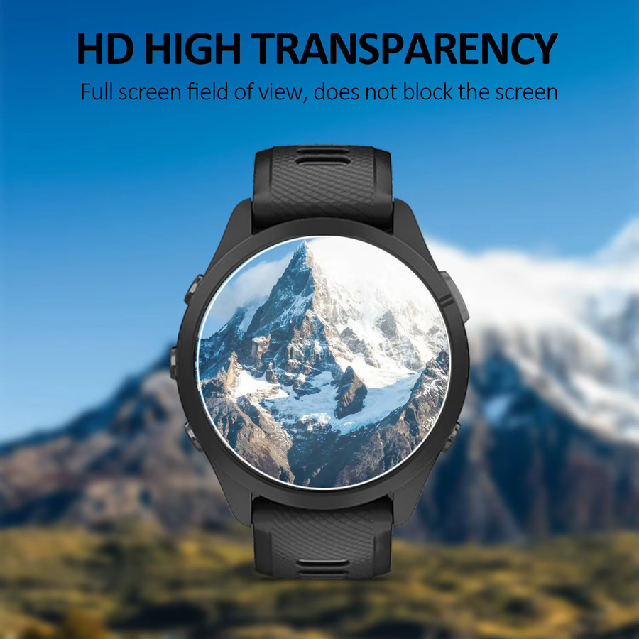 3er Set TPU Schutzfolien für Garmin Venu 2 Plus, 3, 3S, Vivoactive 4, 4s, MARQ2 und Forerunner 265, 265S, 965 in Transparent - Bild 2