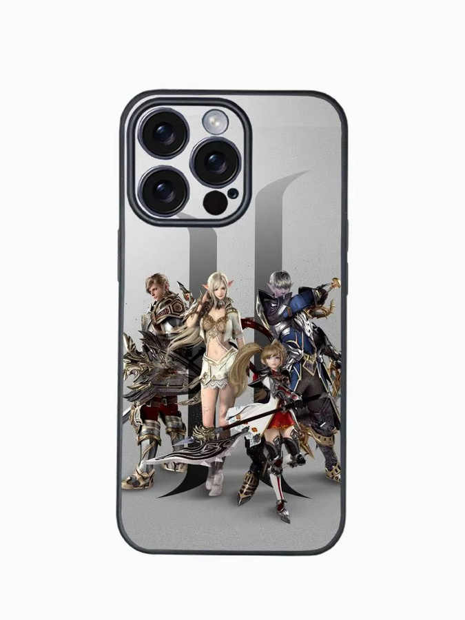 Game L-LINEAGE 2 Handyhülle mit schützender Beschichtung für iPhone 11 bis 16 Pro Max Plus, Multicolor - Bild 3