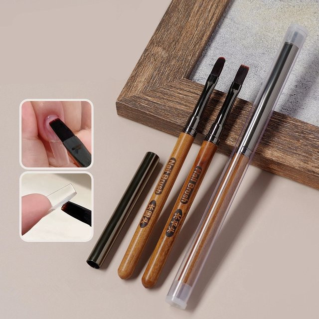 mifanxi Nagelpinsel für Gel und Acryl, Sandelholz - Bild 1
