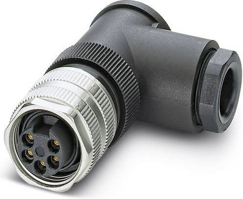 Phoenix Contact 1456307 Sensor-Aktor-Steckverbinder unkonfektioniert 7/8 Buchse gewinkelt Polzahl 5 Schwarz Metall - Bild 1
