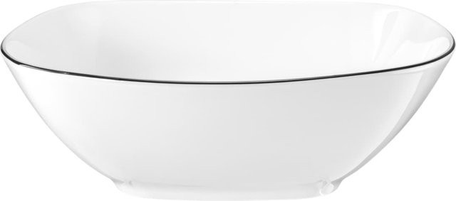 Seltmann Weiden Salatsschüssel Lido Black Line aus Porzellan, Schwarz, Durchmesser: 20 cm - Bild 1