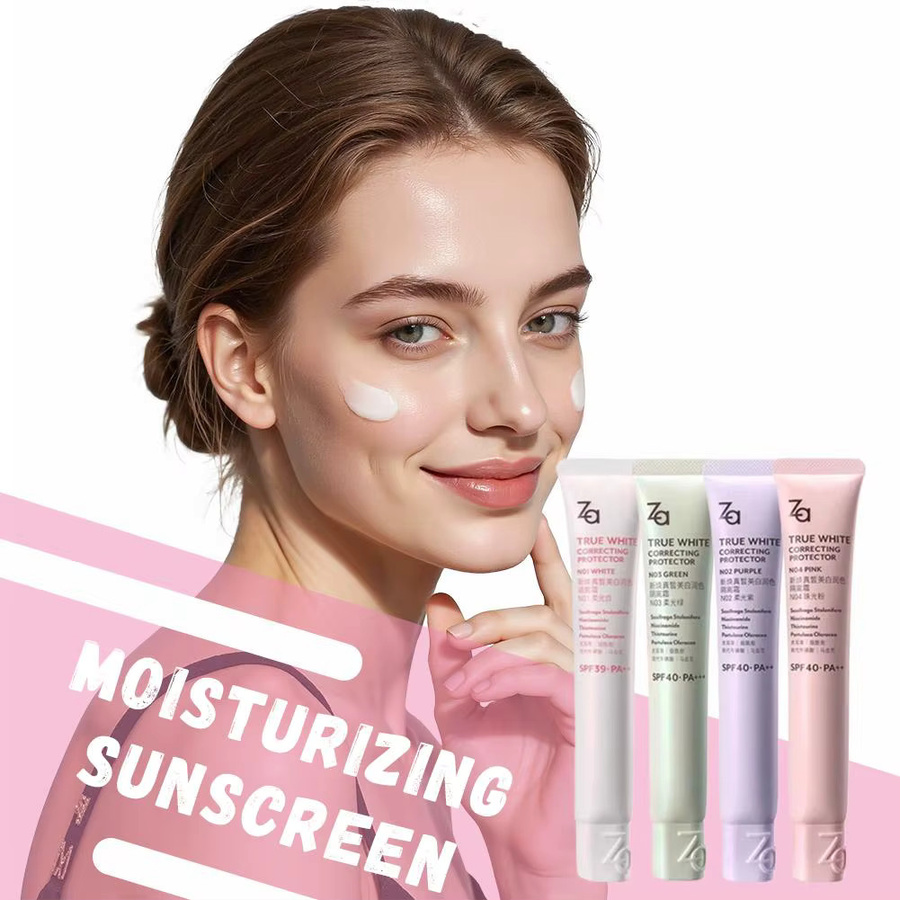 Za True White Glowing Correcting Protector, LSF 36, Lila - Bild 3