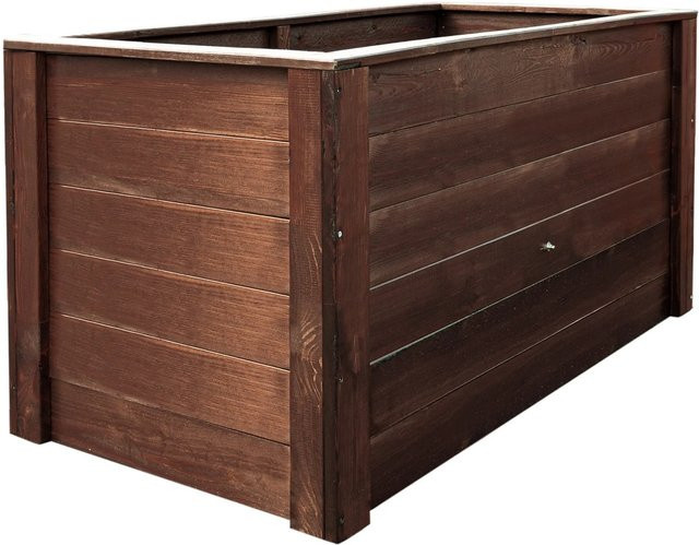 Andrewex Tischbeet aus Kiefernholz in Braun, B/T/H: 150 x 76 x 79 cm - Bild 1