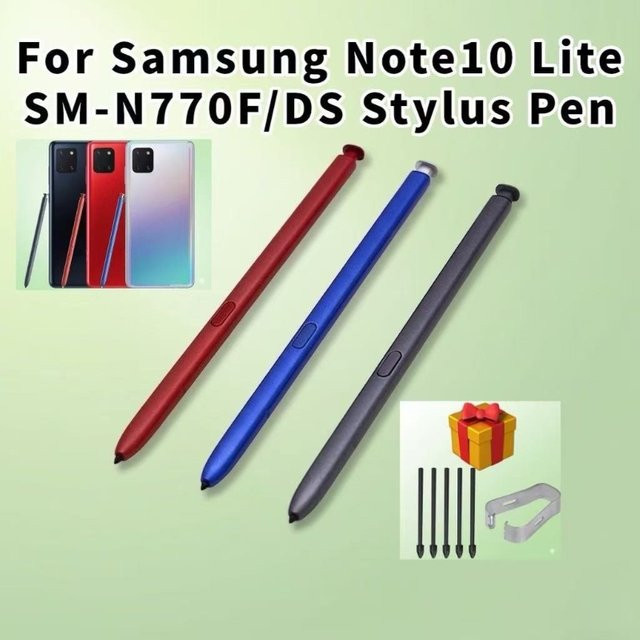 Netcosy Ersatz-Stylus S Pen für Samsung Galaxy Note 10 Lite ohne Bluetooth inklusive Ersatzspitzen in Grau - Bild 1