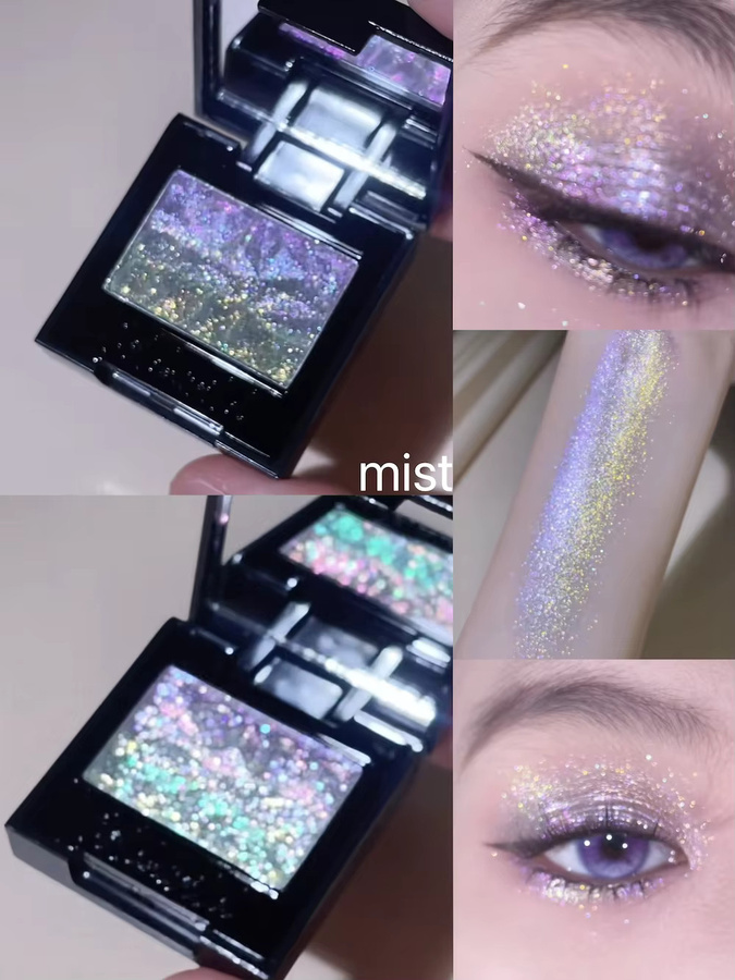 Coldnwild Monochrome Gradual Eye Shadow, Blue Purple, Glitter - Bild 4