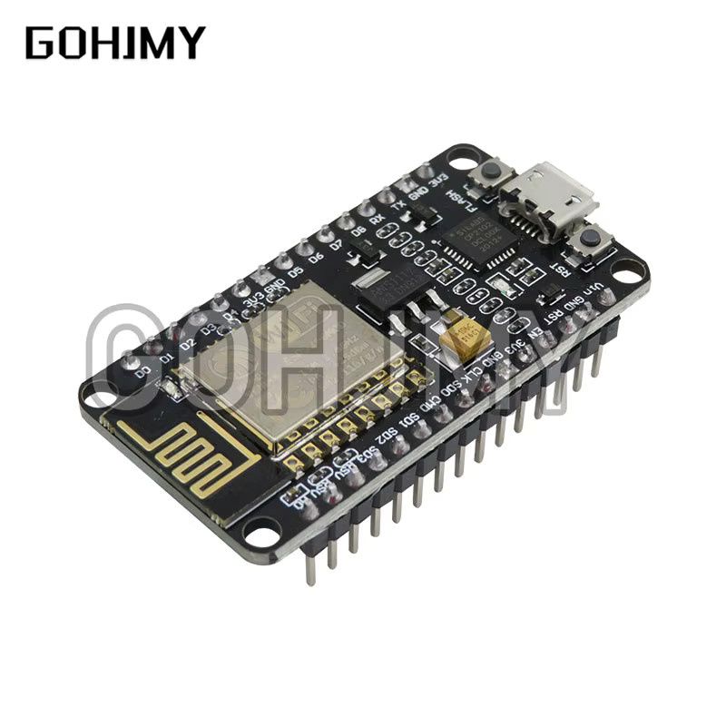 GOHJMY NodeMCU MCU Entwicklungs-Kit V3 mit CP2102, ESP8266 ESP-12E, WiFi und L293D Motor-Treiber für DIY IoT Smart Auto Projekte, Schwarz - Bild 2