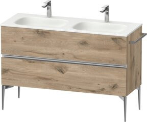 Duravit Waschtischunterschrank Sivida bodenstehend in Braun, B/T/H: 128 x 59,2 x 47,7 cm - Bild 1
