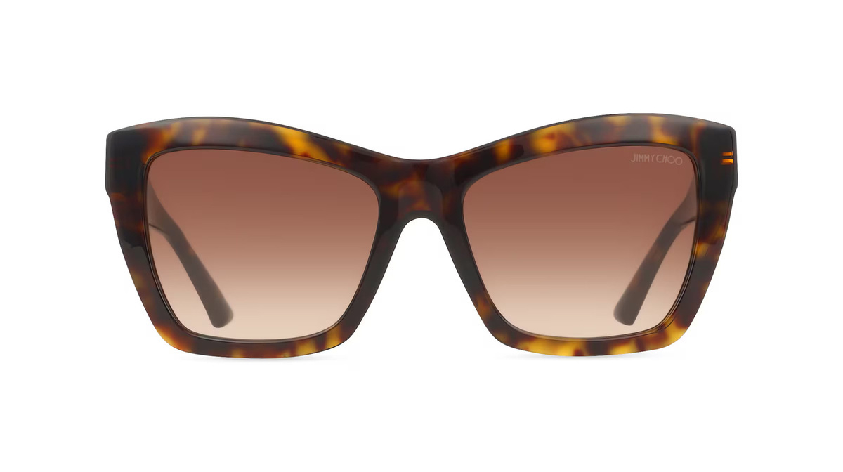 Jimmy Choo JC5031 Sonnenbrille Cat Eye, Vollrand, Acetat, braun, Damen - Bild 1